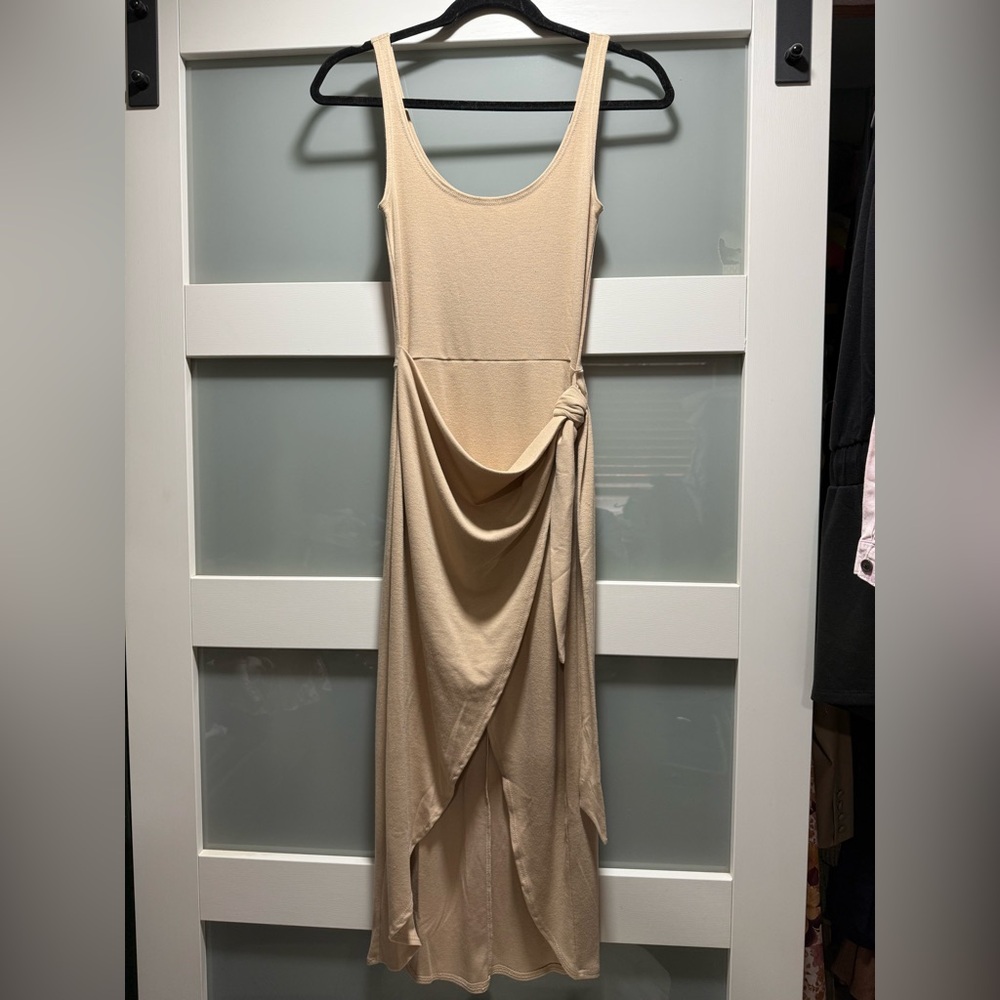 LBLC the Label Cream Asymmetrical Dress